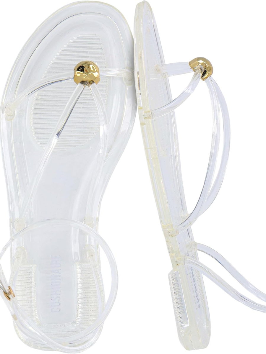 Barely-There Minimalist | Clear Strappy Jelly Sandals
