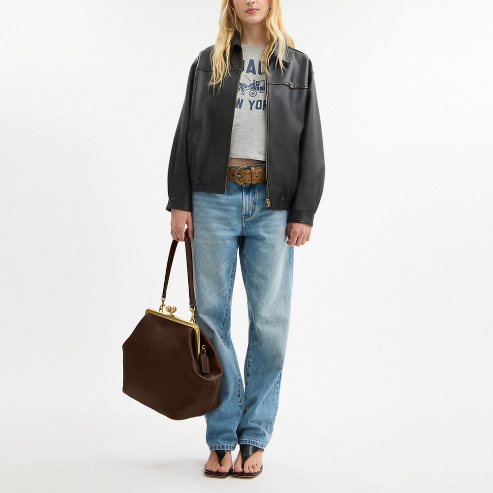 Large Kisslock Frame Bag