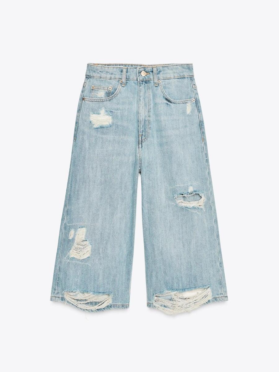 Low-rise Short Denim Pants