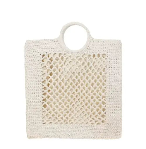 Chic Women's Woven Hollow Bag voguety