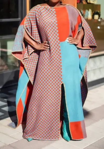 Chill Orange Warm Poncho speciaic