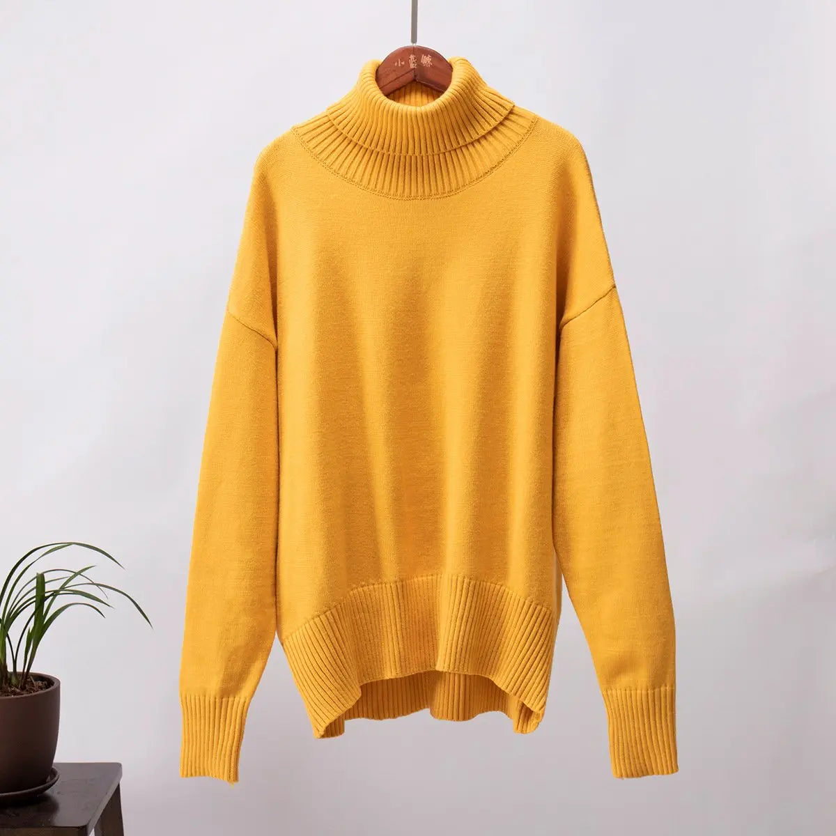 Classic Loose Turtleneck Sweater speciaic