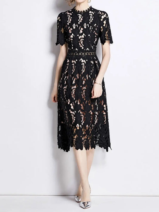 Demure Lace Midi Dress speciaic