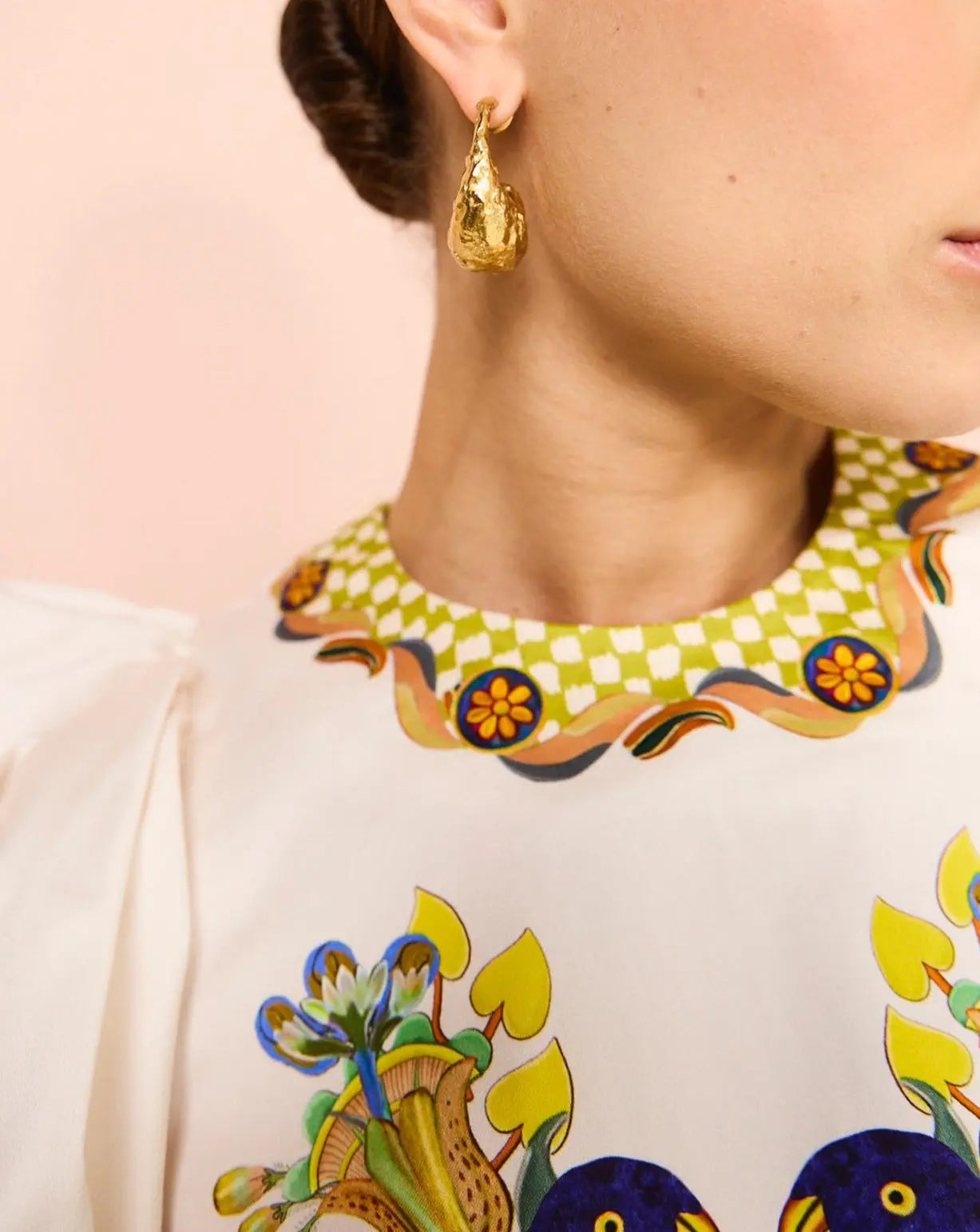 Effie Puff Sleeve Midi Dress speciaic