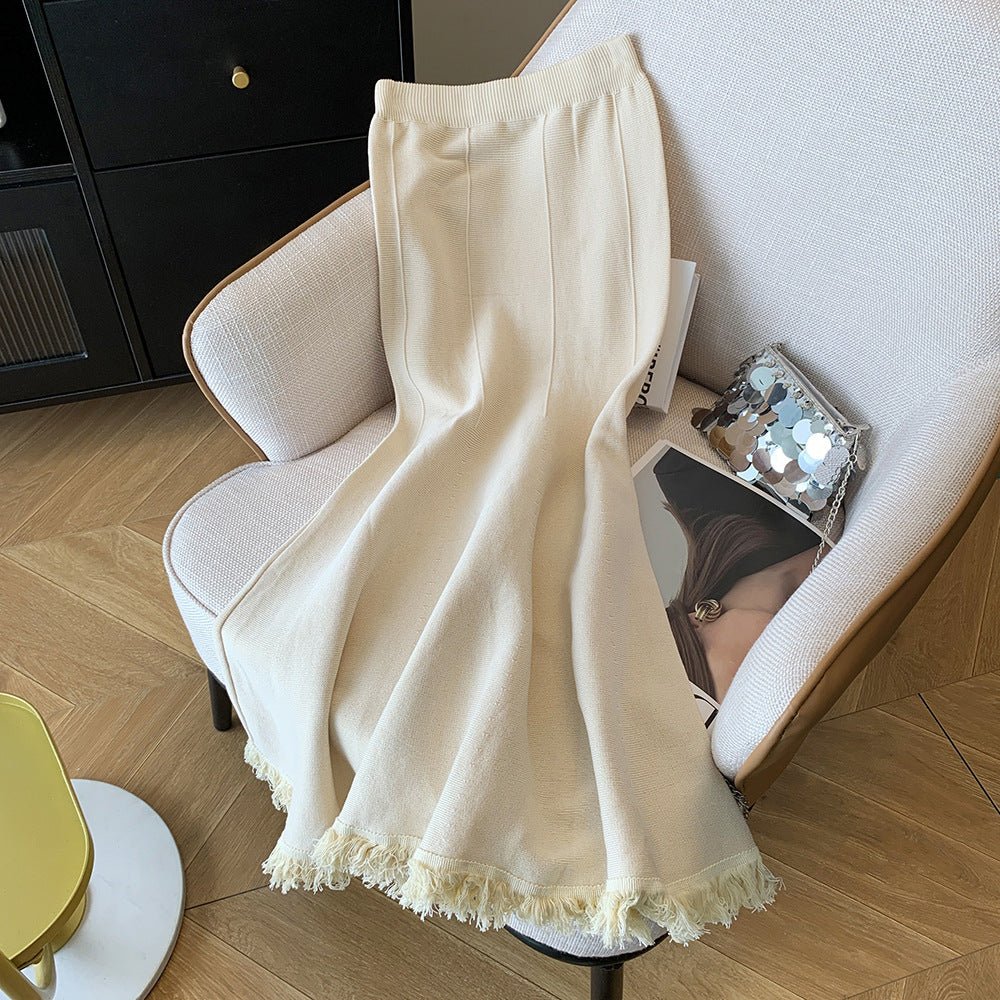 Elegant Fishtail Knit Skirt speciaic