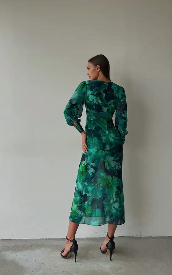 Emerald Midi Dress - laseze
