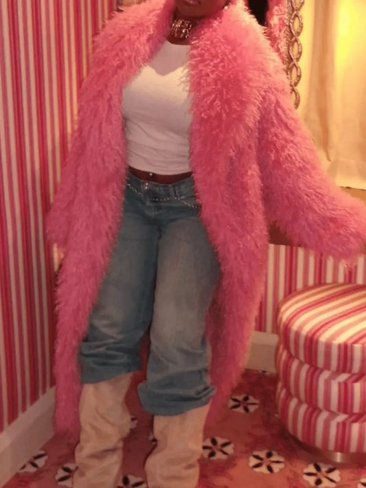 Faux Fur Coat laseze