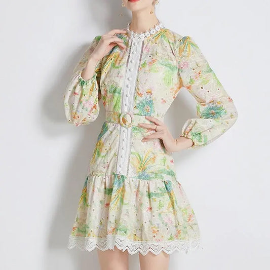 Lace Print Dress speciaic