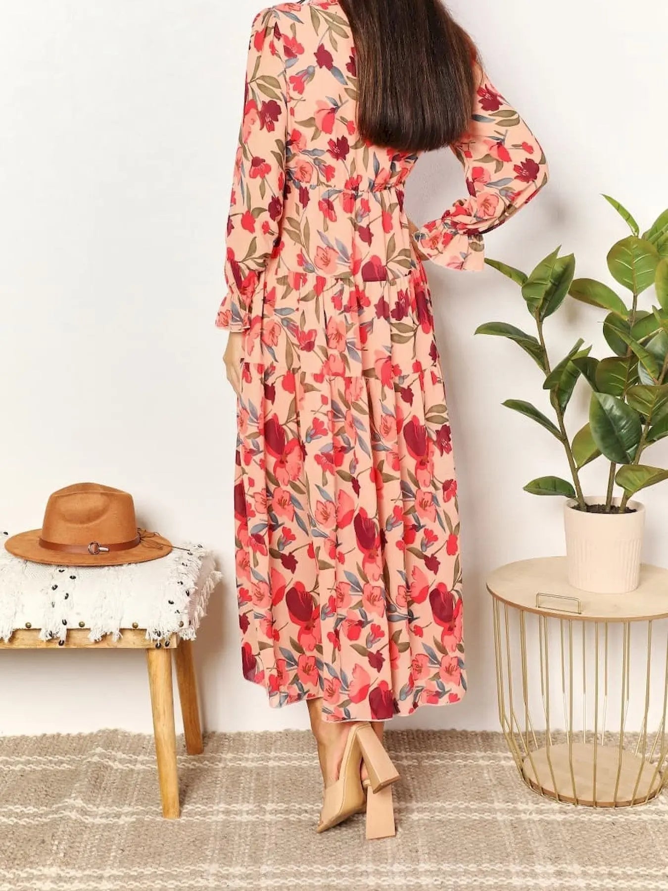 Long Sleeve Floral Maxi Dress speciaic