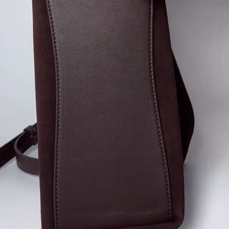 Nubuck Leather Underarm Bag Shoulder Crossbody Bag - laseze