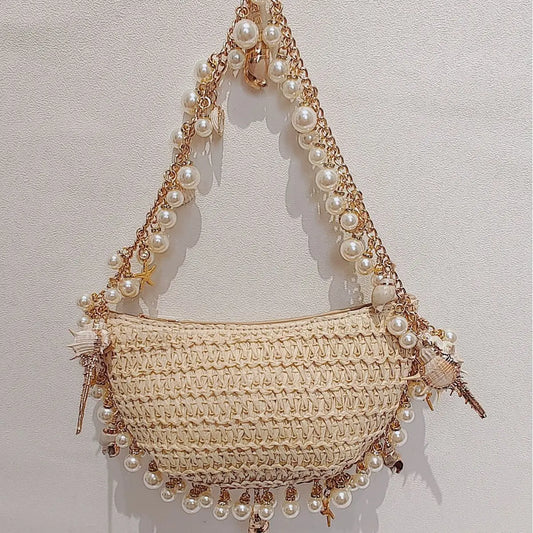 Pearl & Shell Vacation Handbag voguety