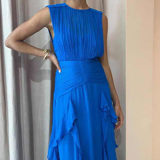 Round Neck Dress - laseze