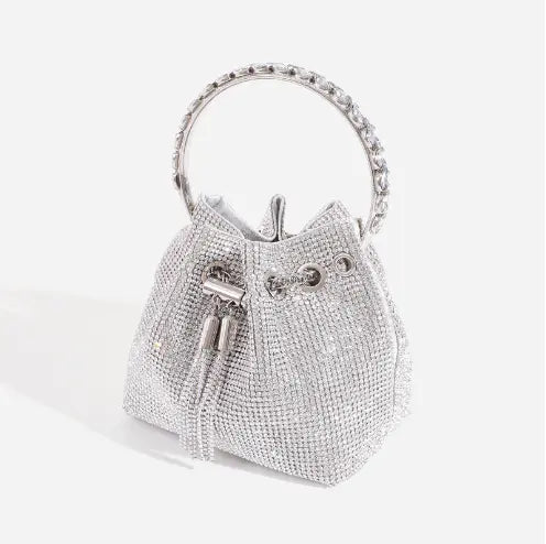 Shiny Bucket Bag With A Slant voguety