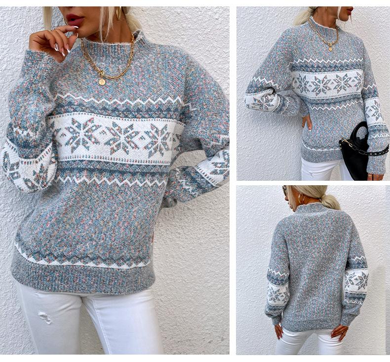 Snowflake Knit Sweater speciaic