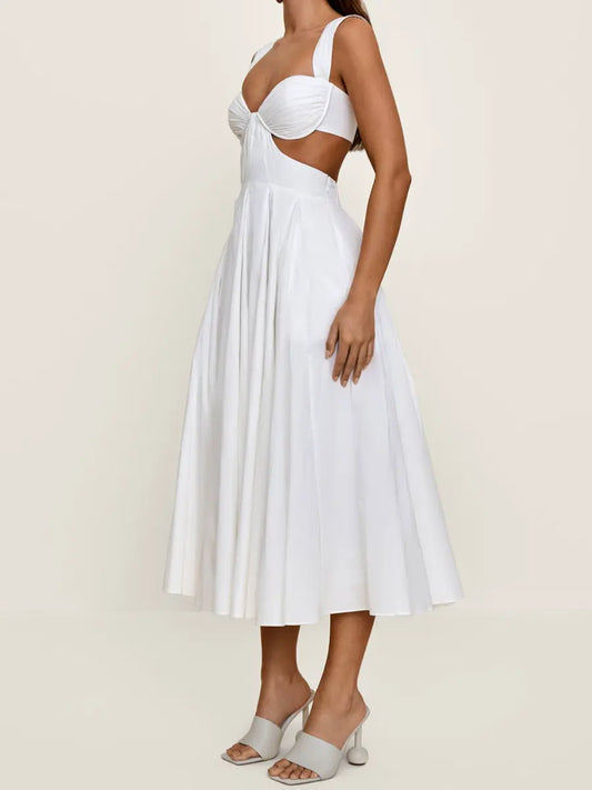 Solid Color Sling Dress speciaic