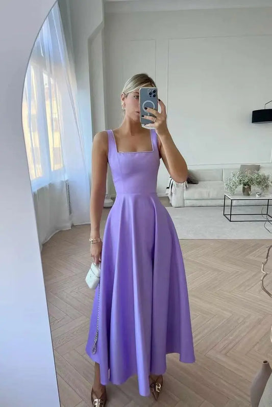 Strap Decorated Bodice Midi Dress speciaic