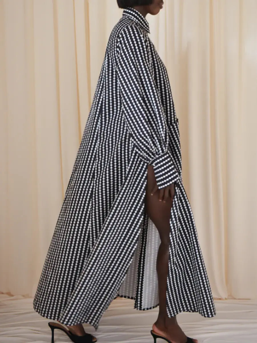Striped Split Dress speciaic