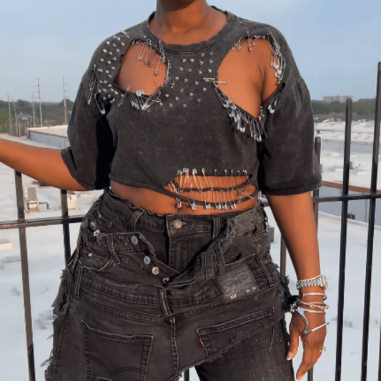 Stylish Rough Pin T-shirt - laseze