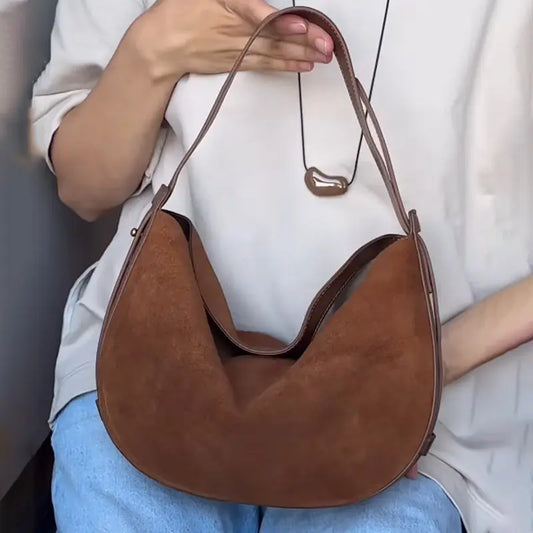 Suede Adjustable Shoulder Bag voguety
