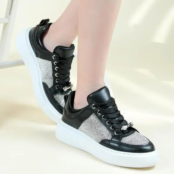 Women's Sparkly Casual Sneakers haichic