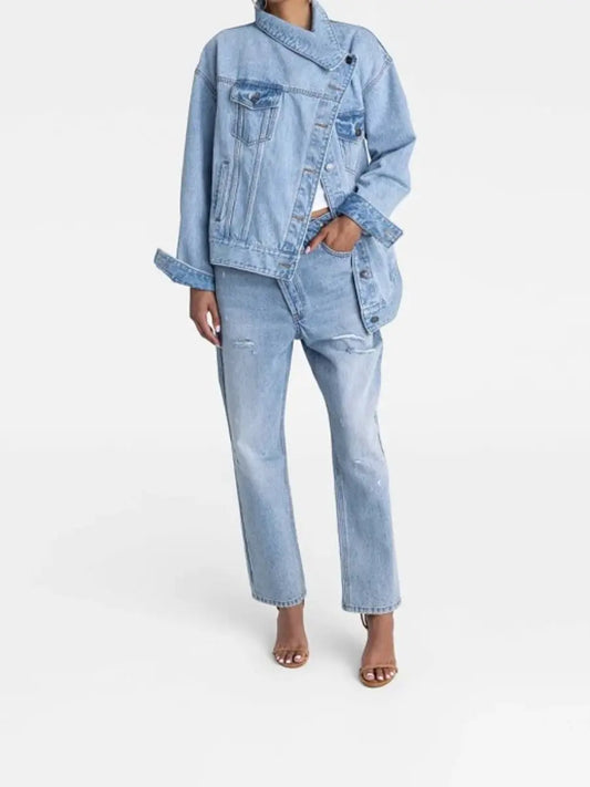 Women's 'The Denim Jacket' - Light Wash laseze