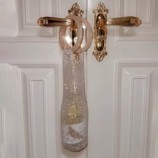 Woven Bag Crystal Bottle Tote - laseze