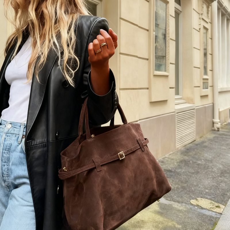 Suede Tote