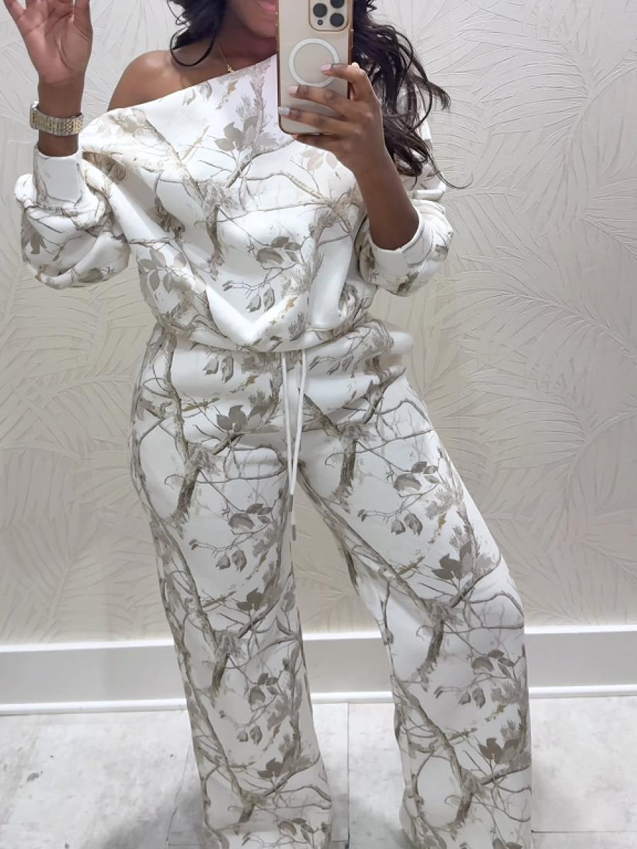 Nature-Inspired Off-Shoulder Set