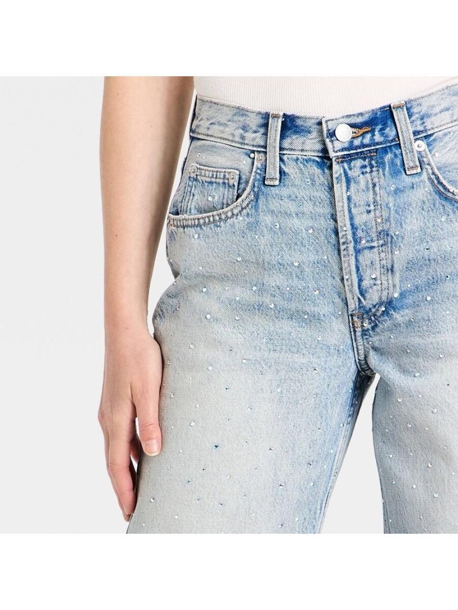 Denim Rhinestone Jeans