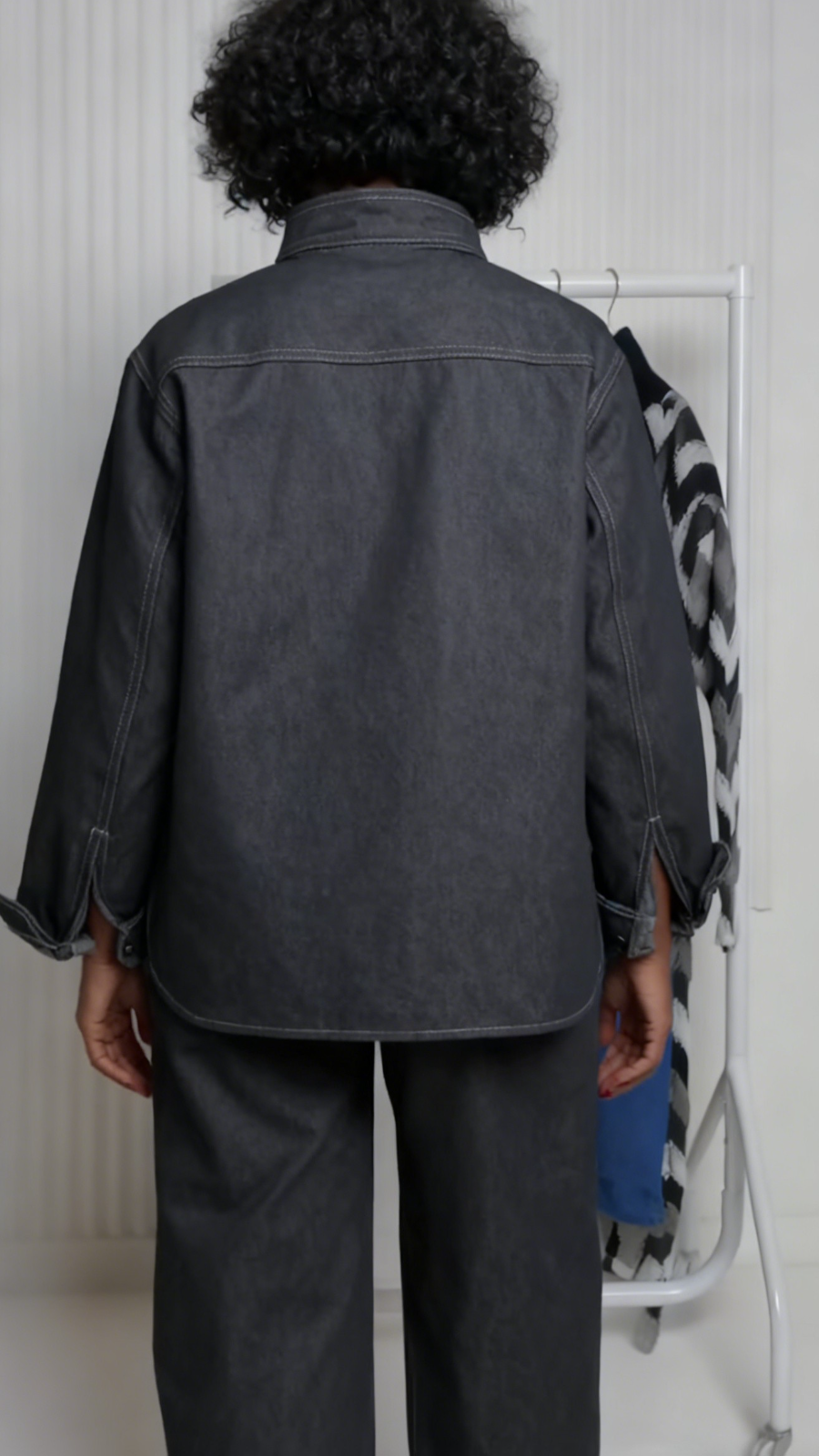 Oversized Denim Two-Piece