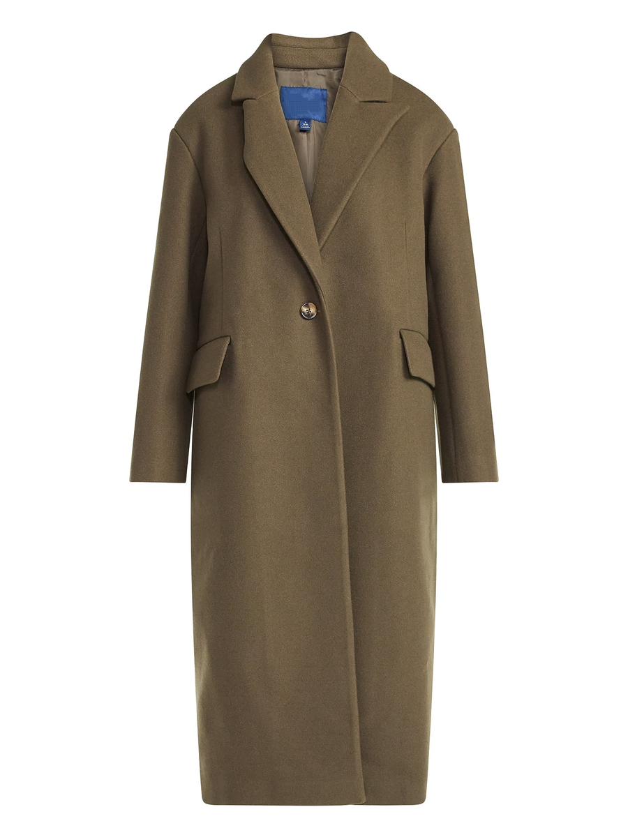 Women's And Women's Plus Oversized Faux Wool Coat(Plus Size)