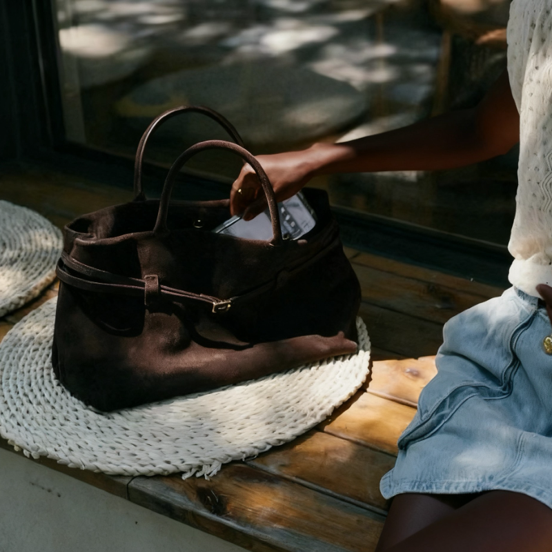 Suede Tote