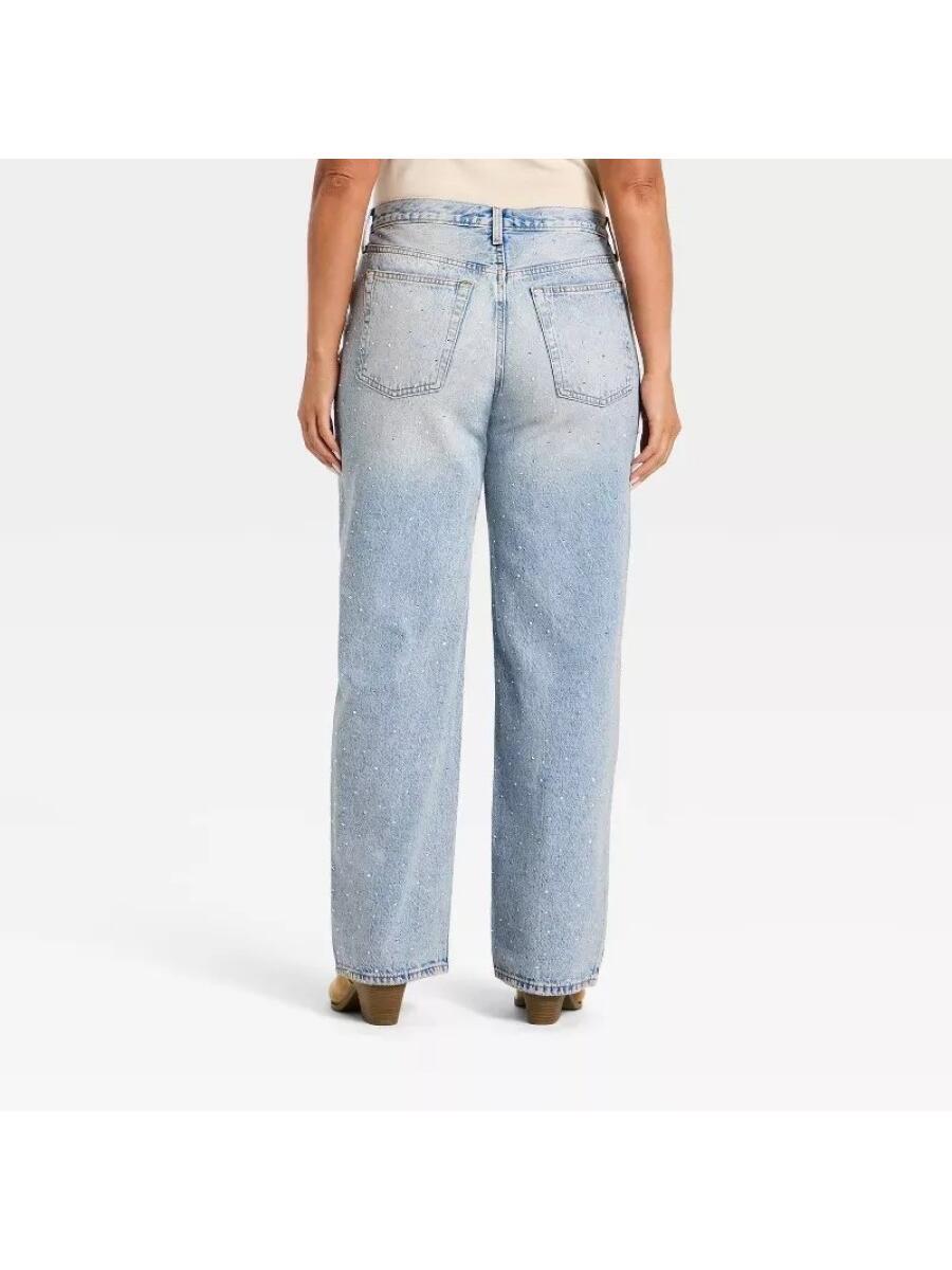 Denim Rhinestone Jeans