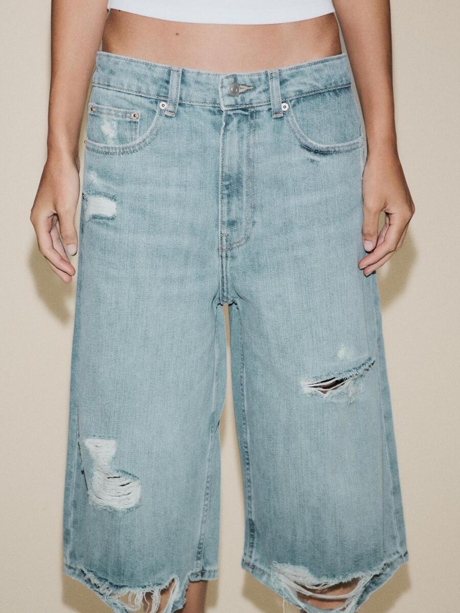 Low-rise Short Denim Pants