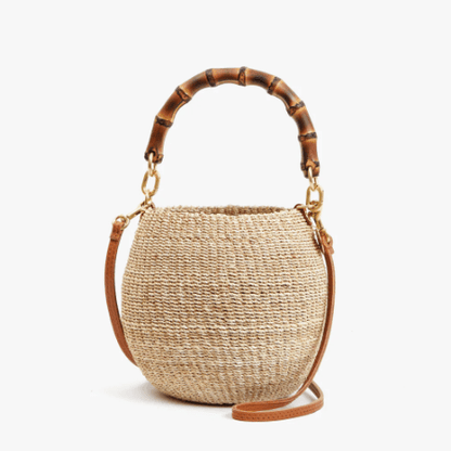 Adorable Woven Tote Handbag - laseze