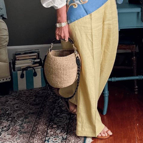 Adorable Woven Tote Handbag - laseze