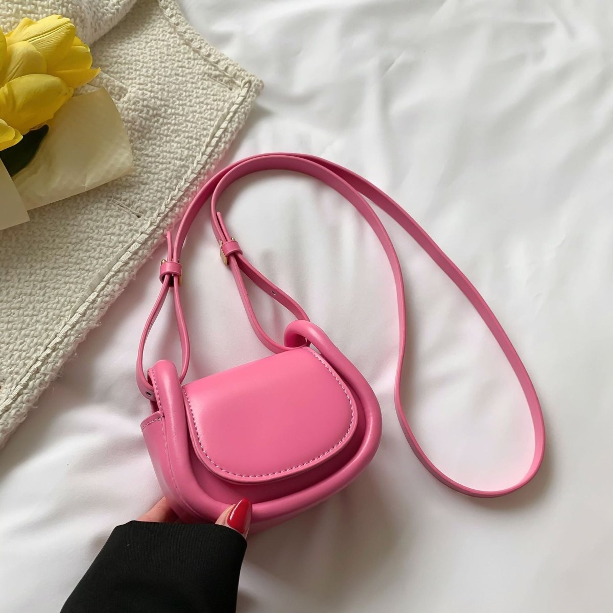 Candy - colored Mini Saddle Bag - laseze