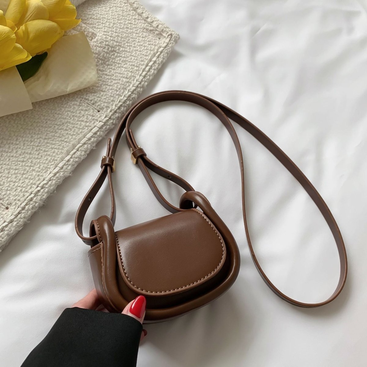 Candy - colored Mini Saddle Bag - laseze