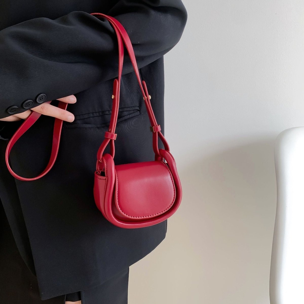 Candy - colored Mini Saddle Bag - laseze