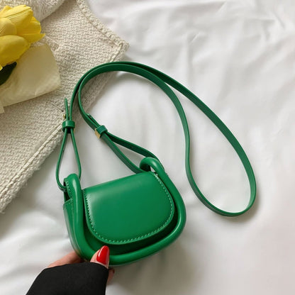 Candy - colored Mini Saddle Bag - laseze