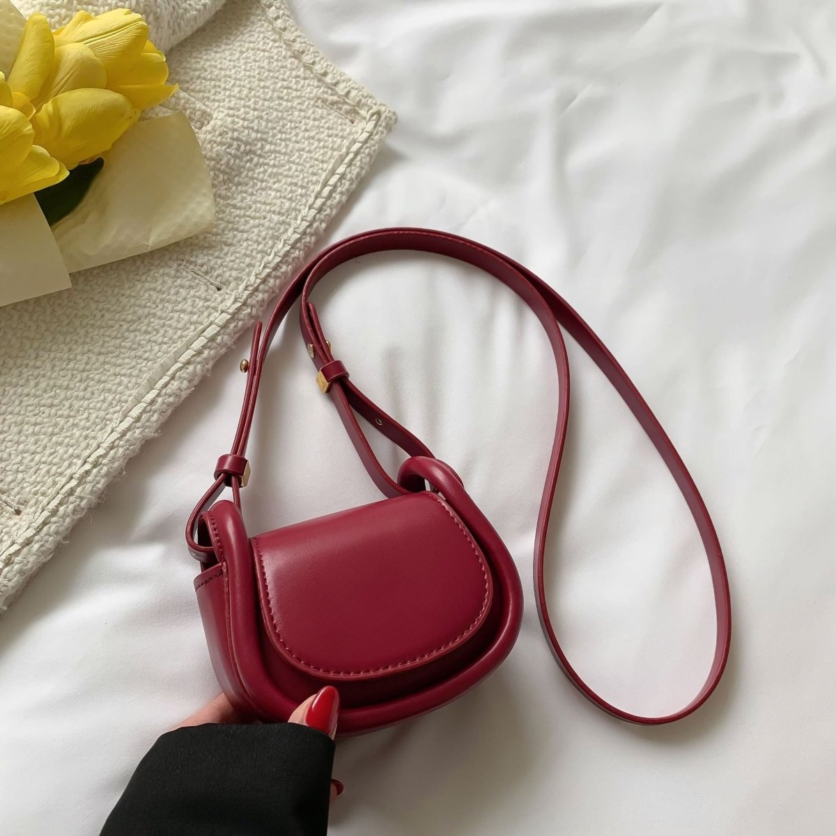 Candy - colored Mini Saddle Bag - laseze