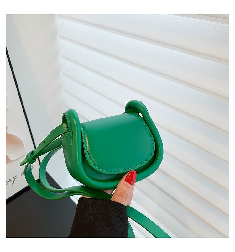 Candy - colored Mini Saddle Bag - laseze