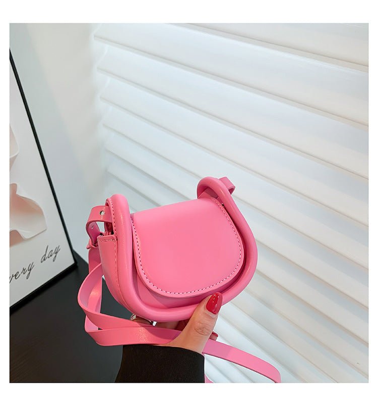 Candy - colored Mini Saddle Bag - laseze