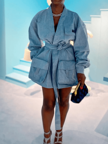 Cargo Warp Short Dress - laseze