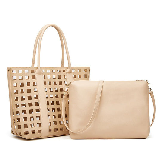 Casual Cutout Tote Bag - laseze