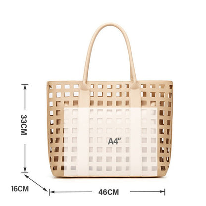Casual Cutout Tote Bag - laseze