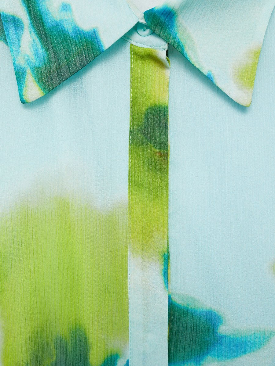 Casual Printed Long Sleeve Belt Jumpsuit speciaic