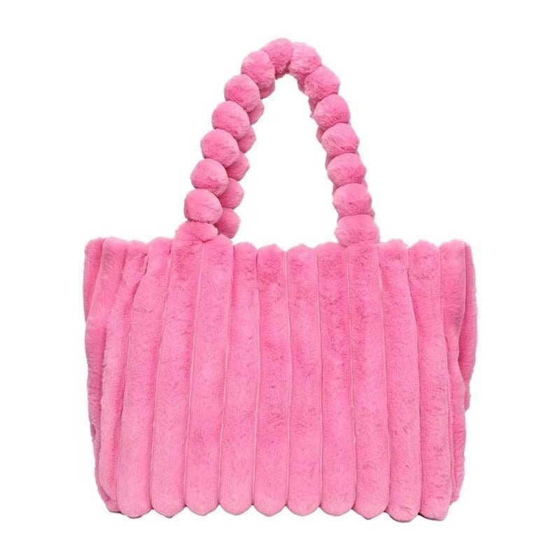 Chic Plush Tote Bag - laseze