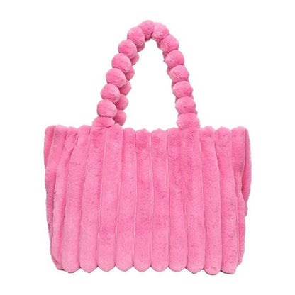 Chic Plush Tote Bag - laseze