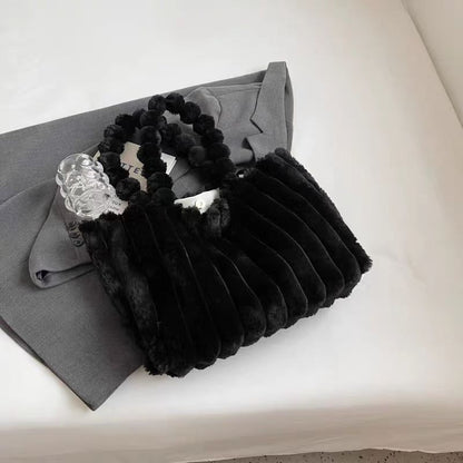 Chic Plush Tote Bag - laseze